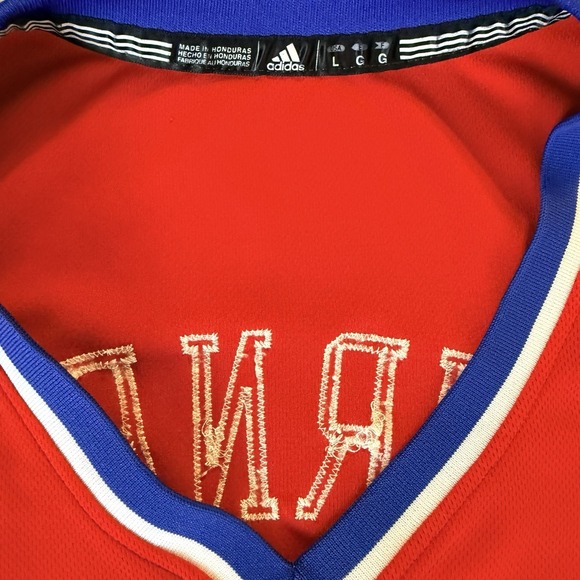 Adidas Philadelphia 76ers Evan Turner 12 Swingman Jersey Mens L +2 Red - Picture 4 of 8
